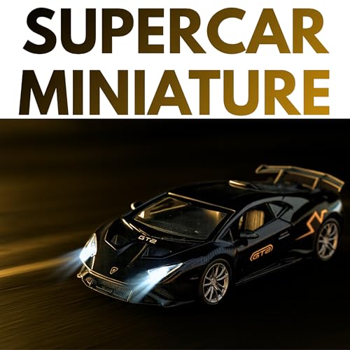 Image of toyco Alloy Metal SUV Toy Car for Kids | Pull Back Unbreakable Small Toy Cars | Openable Doors, Smooth & Shiny Edges |1:36 Scale | Gift Toys for Boys and Girls Age 3+ | (Lamborgini Black)
