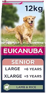 Eukanuba Complete Dry Dog Food for Senior Large and Giant Breeds with Lamb and Rice 12 kg