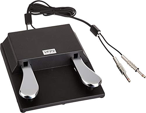 Studiologic VFP 2/10-B Double Piano-Style Open Polarity Sustain Pedal with Stereo Plug, for Keyboards and MIDI Controllers