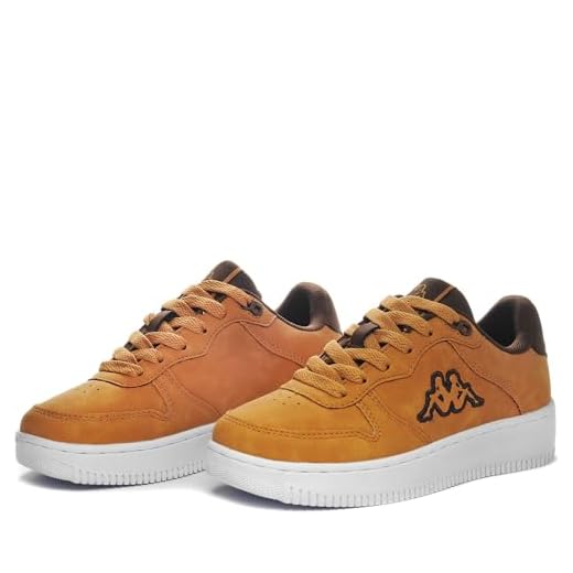 Kappa Maserta 4 Camel - Zapatillas para niño, Amarillo Marrón, 35 EU