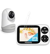 Baby Monitor HelloBaby Con Schermo IPS 4” - 29 Ore Batteria, Videocamera Con Visione Notturna E Controllo Remoto - Foto 11