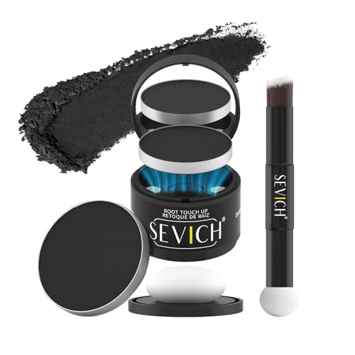 Image of Sevich Hairline Powder, Gray Root Touch Up, Sweatproof, Black