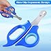 Quilax Stainless Steel Bearded Dragon Nail Clippers, Bird Nail Clippers, Bearded Dragon Accessories for Small Reptiles, Turtle, Chameleon, Iguana, Hedgehog(Blue