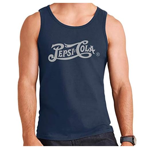 Pepsi Cola 1940s Retro Bright Text Men's Vest