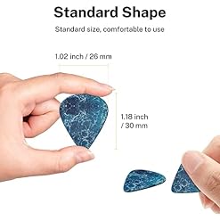 Lot de 6 médiators pour guitare acoustique, guitare électrique, basse, ukulélé sur le thème de l’océan tropical, fin… - Les Beatles, Paul McCartney, John Lennon, RIngo Starr, George Harrison Lot de 6 médiators pour guitare acoustique, guitare électrique, basse, ukulélé sur le thème de l'océan tropical, fin… – Image 7