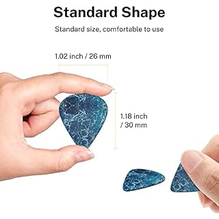 Lot de 6 médiators pour guitare acoustique, guitare électrique, basse, ukulélé sur le thème de l’océan tropical, fin… - Les Beatles, Paul McCartney, John Lennon, RIngo Starr, George Harrison Lot de 6 médiators pour guitare acoustique, guitare électrique, basse, ukulélé sur le thème de l'océan tropical, fin… – Image 7