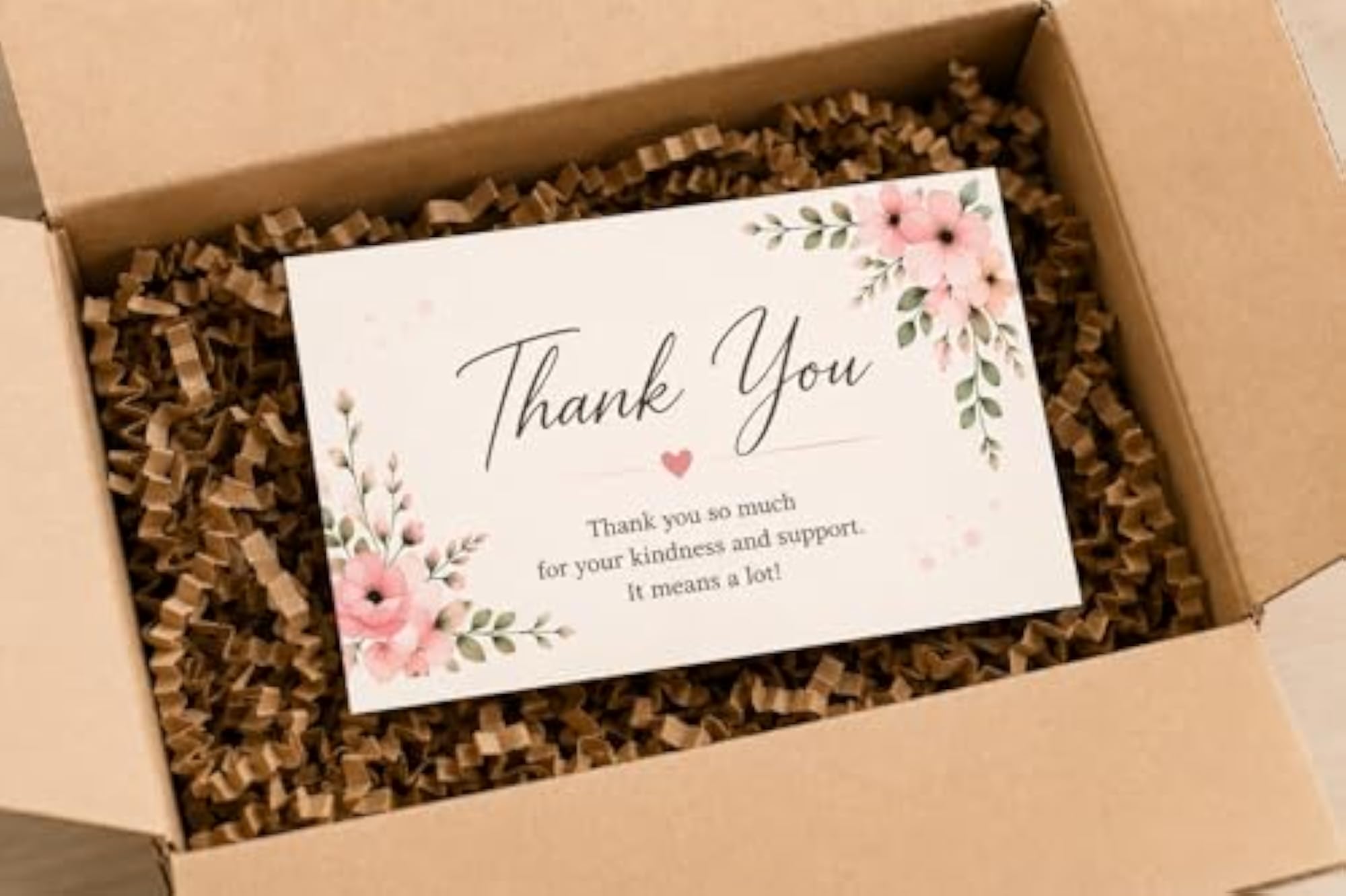 Thank You Cards for Packing and Gift Cards Set