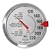 Escali AH1 Stainless Steel Oven Safe Meat Thermometer, Extra Large 2.5-inches Dial, Temperature Labeled for Beef, Poultry, Pork, and Veal Silver NSF Certified