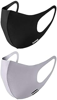2 Pack Face Masks Reusable Washable Silk Cotton Mouth Cover Protection for Adult