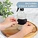 Cornucopia 16oz Clear Glass Spray Bottles w/Chalk Labels (2 Pack); Boston Round Bottles with 3-Setting Adjustable Heavy Duty Sprayers