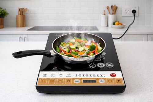 Image of (1-yEaR-wArRaNtY)-PoRtAbLe-2000W-InDuCtIoN-CoOkToP-WiTh-SmArT-ToUcH-CoNtRoLs-AnD-LeD-DiSpLaY-FaSt-HeAtInG-MuLtIpLe-CoOkInG-FuNcTiOnS-EnErGy-EfFiCiEnT-TaBlEtOp-ElEcTrIc-StOvE