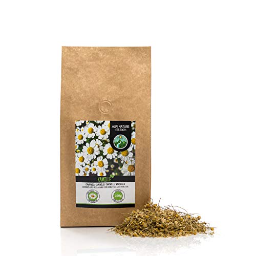 Flores de manzanilla (250g), suavemente secadas, 100% naturales para la preparación de infusiones