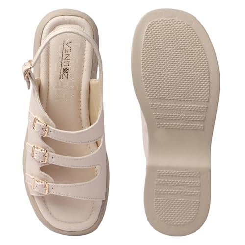 Image of Vendoz Women Stylish Slippers Wedges I Flat Slip on Sandals I Stylish and Casual for Everyday use I Comfortable & Lightweight for Girls & Ladies SD301