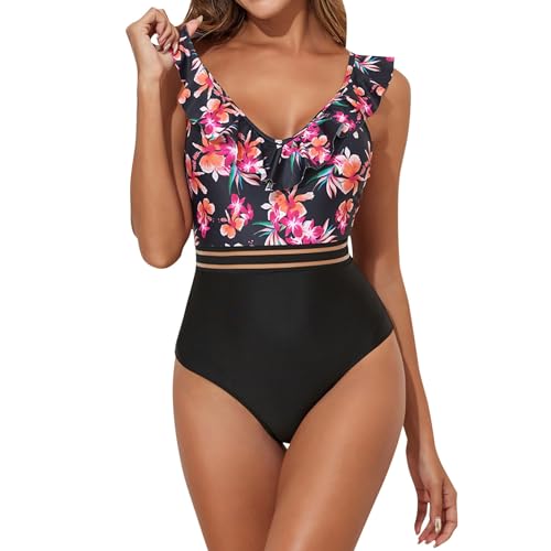 CLSDRZC Traje de baño con Control de Barriga para Mujer, Traje de baño de una Pieza de Verano, Traje de baño Sexy Ajustado, Trajes de baño de Apariencia Femenina, Traje de baño, Bikinis de Playa para