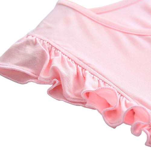 Girls Summer Princess Nightgown Dress Kid Modal Short Sleeve Pajama Sleepwear2