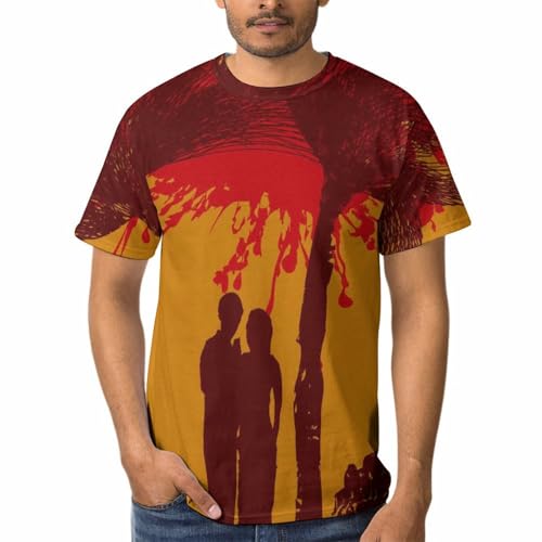 T-shirt col rond homme vintage et chemise tee shirt manches courtes casual