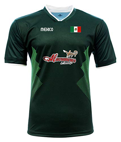 Jersey Mexico Alacraneros de Durango 100% Polyester_Made in Mexico (XX-Large) Green