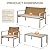 Grand Patio 4-Piece Wicker Outdoor Furniture Set with Beige Seat Cushions, Conversation Set with Coffee Table for Poolside, Backyard, Balcony, Porch