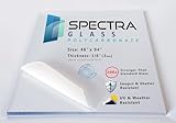 48' x 94' (1/8' Thick) Spectra Glass Clear Polycarbonate Lexann Rolled Plastic Sheet. Stronger Than Plexiglass Sheets. UV, Impact, Weather Resistant. Sizes Nominal Cut Within +-1/8'. Made in USA