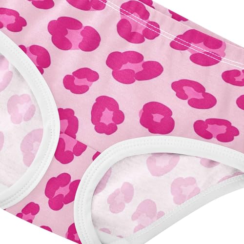 Pink Magenta Leopard Spots Girls Underwear Toddlers 2t Cotton Cute Panties Girl Fun Print Kids Undies Briefs4