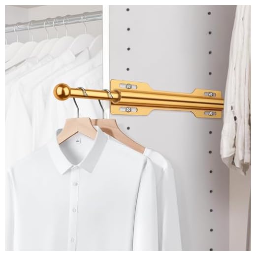 FIRJOY 12" Valet Rod for Closet Pull Out (1 Pack, Orange)