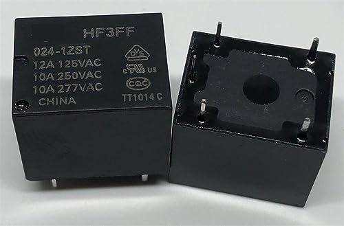 Relé HF3FF 024-1ZST de 5 pines y 24V para circuitos electrónicos