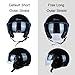 Open Face Motorcycle Helmet for Adults, DOT Approved,3/4 Retro Vespa Helmet, Dual Visors Men's and Women's Motorbike Casco for Moped Cruiser Bobber and Chopper(M,Glossy Metallic Black )