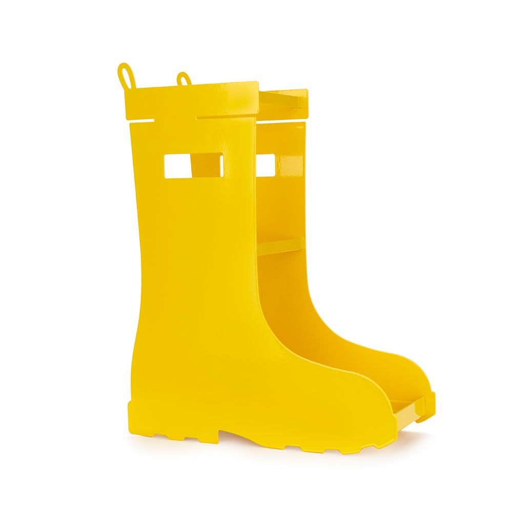 Balvi Porta ombrelli Rain Boots Colore Giallo Facile circolazione dell'Aria e con vaschetta per la ra