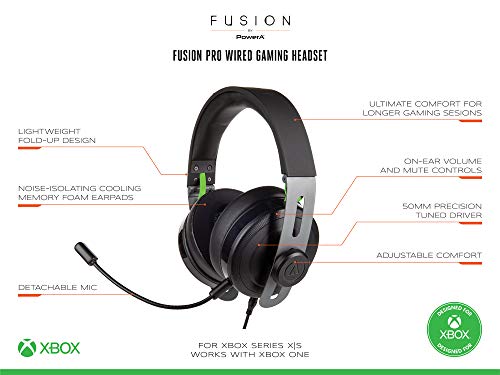 Auriculares videojuegos cable Fusion PowerA para Xbox en salas de juego y streaming 3