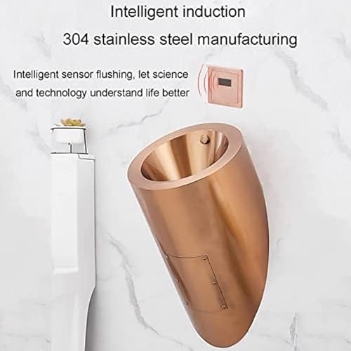 OTQEFTN Small Men's Urinals,Wall-Mounted Induction Drainage Public Toilets Vertical Toilets,Men's Urinal Troughs for Bathrooms, Shopping Malls, Bars in Public