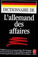 Dictionnaire de l'allemand des affaires 2253045799 Book Cover
