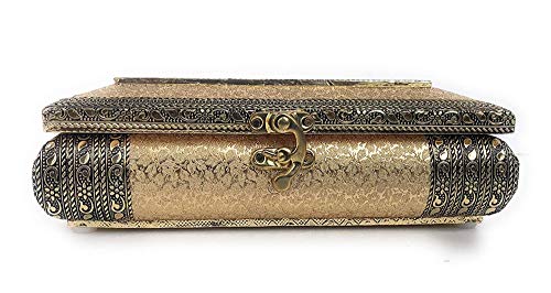 Image of RIOMAX Decorative Empty Dry Fruit Box (4 Section Box) (Golden Rajwadi)