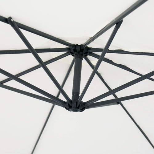 Parasol de terraza de diseño cantilever con rotación 360 y cobertura XL 3