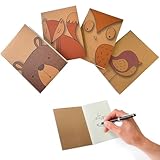 QACUU 4Pcs Mini Pocket Notebook – Blank Notebook Set, Small Pocket Size for Notes, Work Diary or Planner, Pretty Pocketbook, Gifts for Kids, Thank You Gifts for Teacher