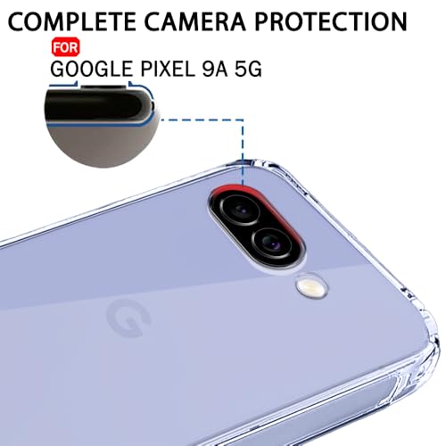 Image of TheGiftKart Back Cover Soft Case for Google Pixel 9A | Best Camera Protection | Inbuilt Dust Plugs & Anti-Slip Grip | Ultra Clear Slim Back Cover Case for Google Pixel 9A (Silicone, Transparent)