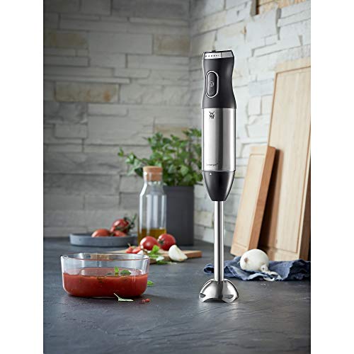 Foto von WMF Kult X Edition Stabmixer, Zauberstab 600 W, Pürierstab Edelstahl mit variabler Geschwindigkeitseinstellung, Purierstab Edelstahl matt