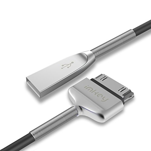 Samsung Galaxy Tab Cable, Premium 6.5 Feet Zinc-Alloy Spring USB to 30 Pin Sync Data Fast Charging Cable For Samsung-Galaxy Tab 2 10.1