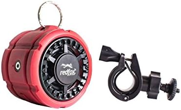 Red Fox Wireless Rover IPX7 Waterproof Bluetooth Speaker with Bike/Stroller Mount (Red)