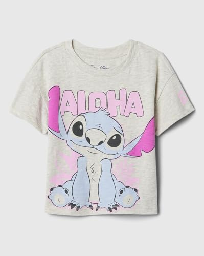 Image of Gap Kids Girl Relaxed Fit Graphic Print Shortsleeves Round Neck T-Shirt