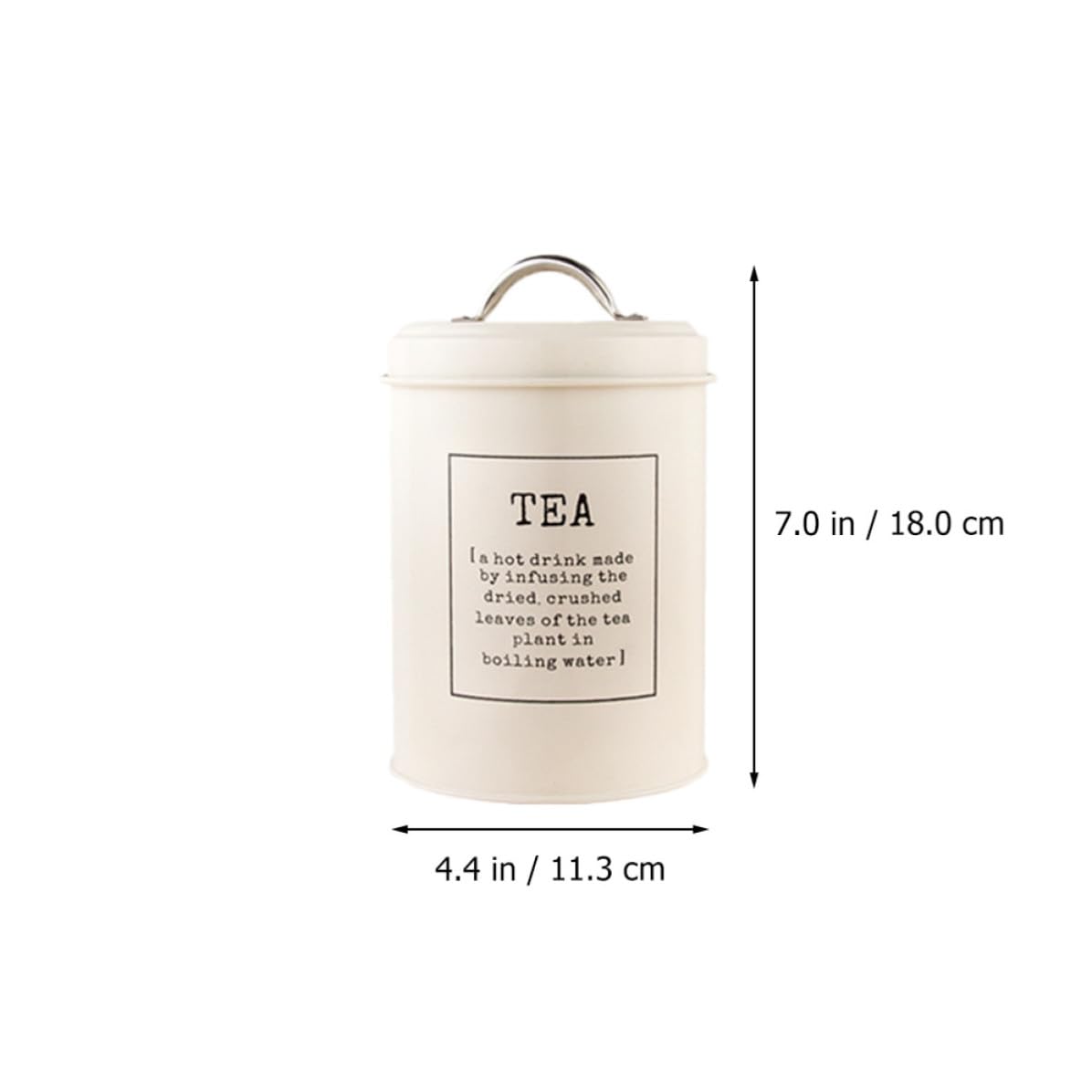 Tarros de Almacenamiento de Cocina 3 Piezas de Hierro Blanco | Tapa Sellada, Gran Capacidad, para Hojas de Té y Granos de Café, Estilo Nórdico para Barra y Estante Estilo Aleatorio