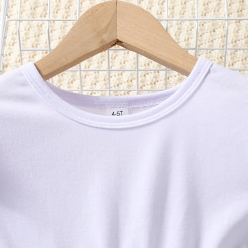 Toddler Baby Girl Bell Bottoms Outfits Ruffle Short Sleeve Shirt Tops and Floral Flared Pant Set3