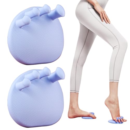 Generisch Separador de dedos de los pies, 2 unidades, dispositivo de ejercicio de silicona para dedos de los pies, corrector de silicona para dedos superpuestos, dispositivo de entrenamiento de
