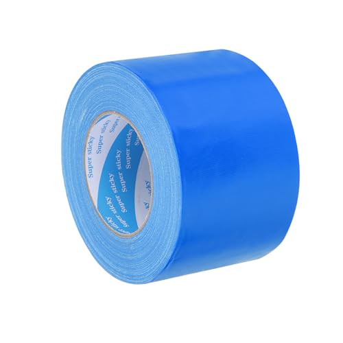 Image of uxcell Heavy Duty Duct Tape, 3 Inch x 55 Yard Waterproof Flexible Hand Tear Strong Adhesive Duct Tapes for Crafts DIY, Fixing, Repairs, Blue