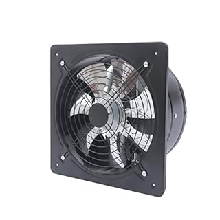 Uphilltool 12'' Explosion Proof Exhaust Fan, 125W Industrial Axial Flow Fan Utility Blower Ventilator Extractor Factory Extraction Ventilation for Garage Shops Kitchen, 2800RPM
