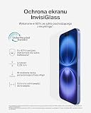Belkin ScreenForce InvisiGlass szkło ochronne do iPhone 16 Plus, tacka Easy Align ułatwiająca nakładanie, wykonane ze szkła z recyklingu, folia ochronna do iPhone 16 Plus, 15 Plus, 14 Pro Max