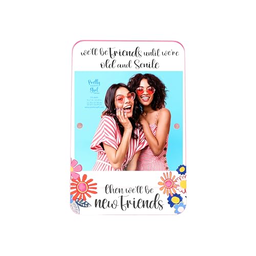 Pavilion Gift Company - Friends - 5.25" x 8" Acrylic Frame Friend Friendship Bestie Desk Home Decor