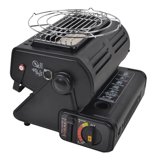 多機能 カセットガス式 ポータブル ステンレス製 可能 アウトドアヒーター ファンヒーターキャンプ用 暖房器具 持ち運びできるアウトドアガスヒーター 煙が出ずいつ手軽に使える無煙暖房器