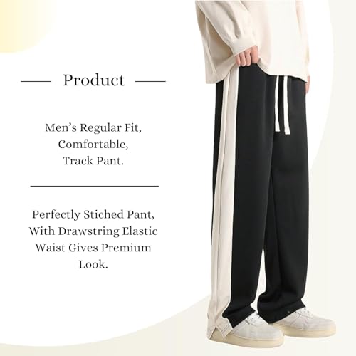 Image of Mehrang Loose Fit Track Pant for Men | Trouser Pant for Men | Track Pant for Men Loose Fit | Baggy Track Pant for Men | Track Pant Men | Men Stylish Track Pant
