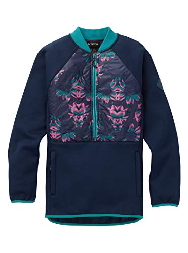 Burton Womens Khalsa Hybrd Anorak, Dress Blue Stylus/Dress Blue, Medium