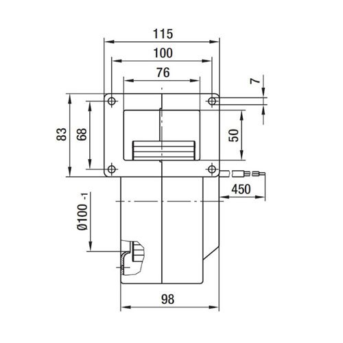 Motor Ventilador Centrífugo para estufa de pellets EBM g2e120-ar77 – 01 105 W 178 mm